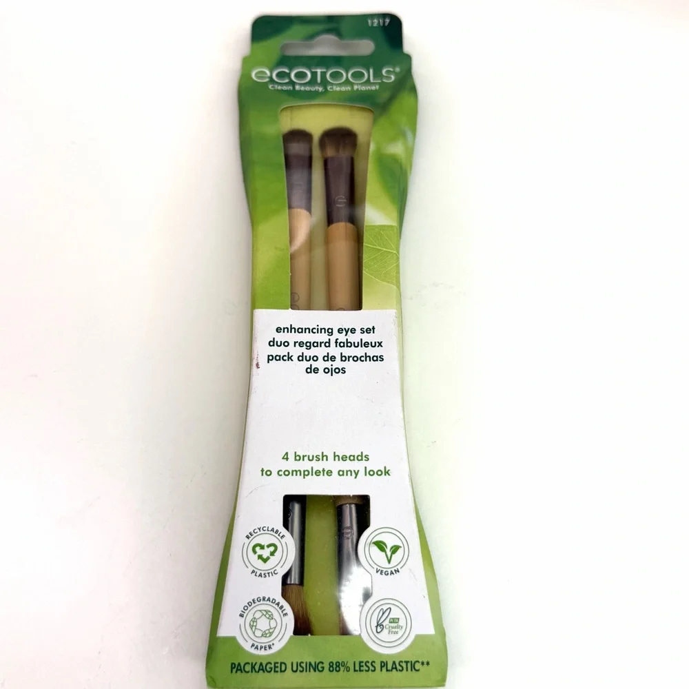 EcoTools Pink Wrapped in Glow 7PC Makeup Brush Set + 2 Eyeshadow Bonus Brushes
